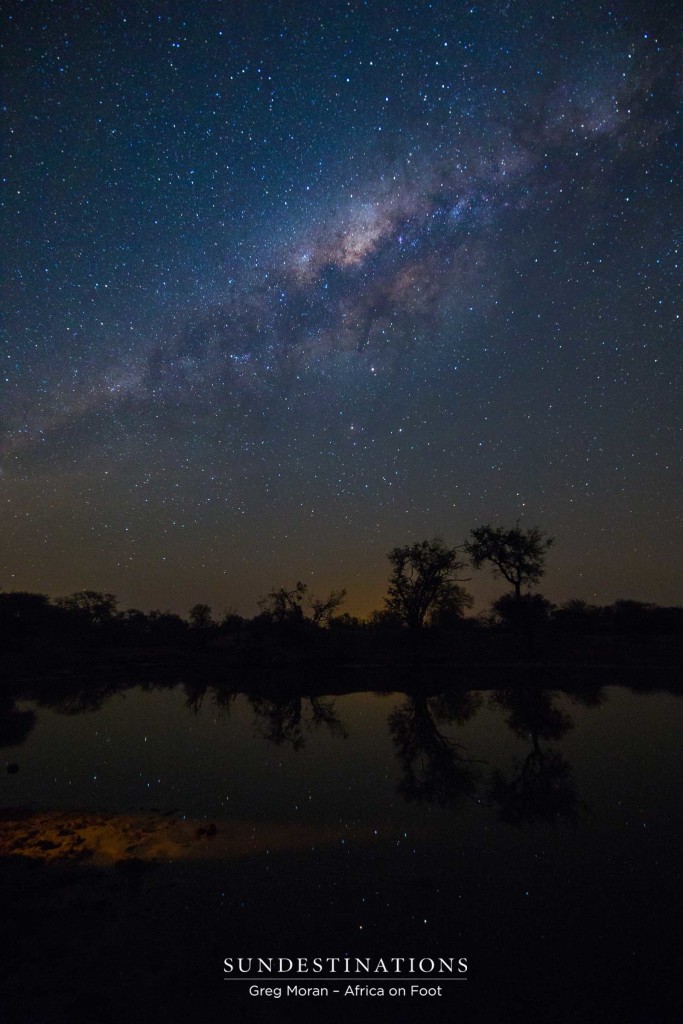 An impeccable display of the night skies being reflected in the silent water