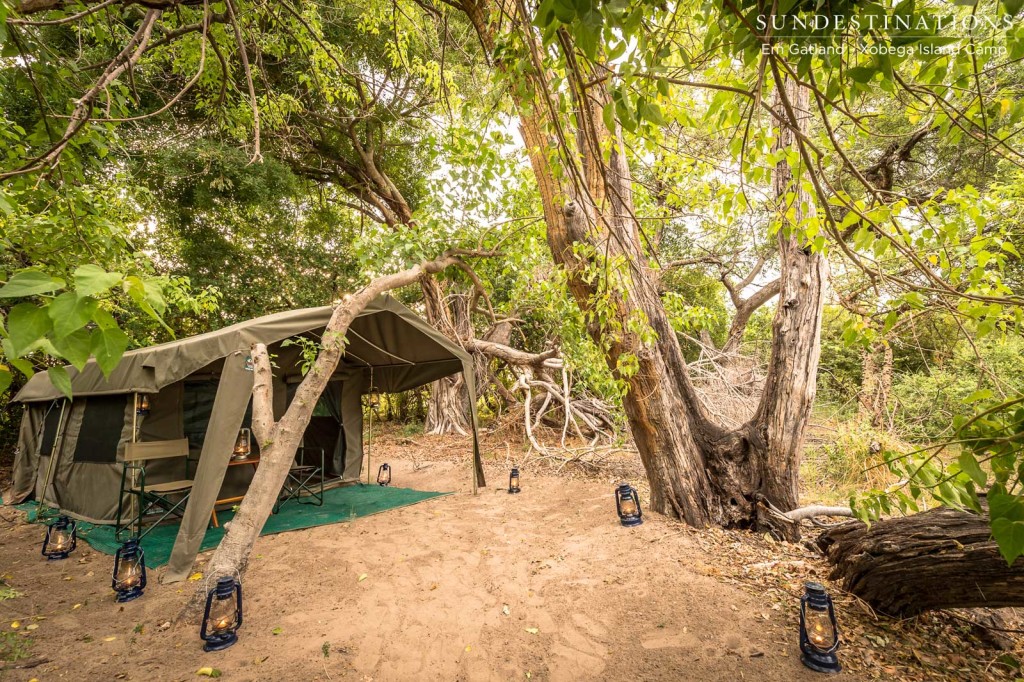 Xobega Island guest tent
