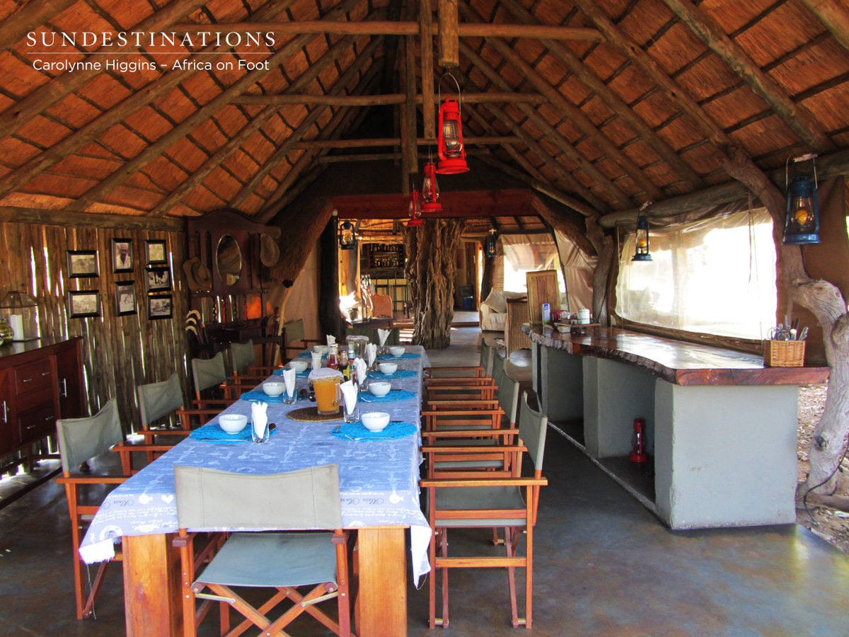 Safari Dining Area Safari dining area - Africa on Foot