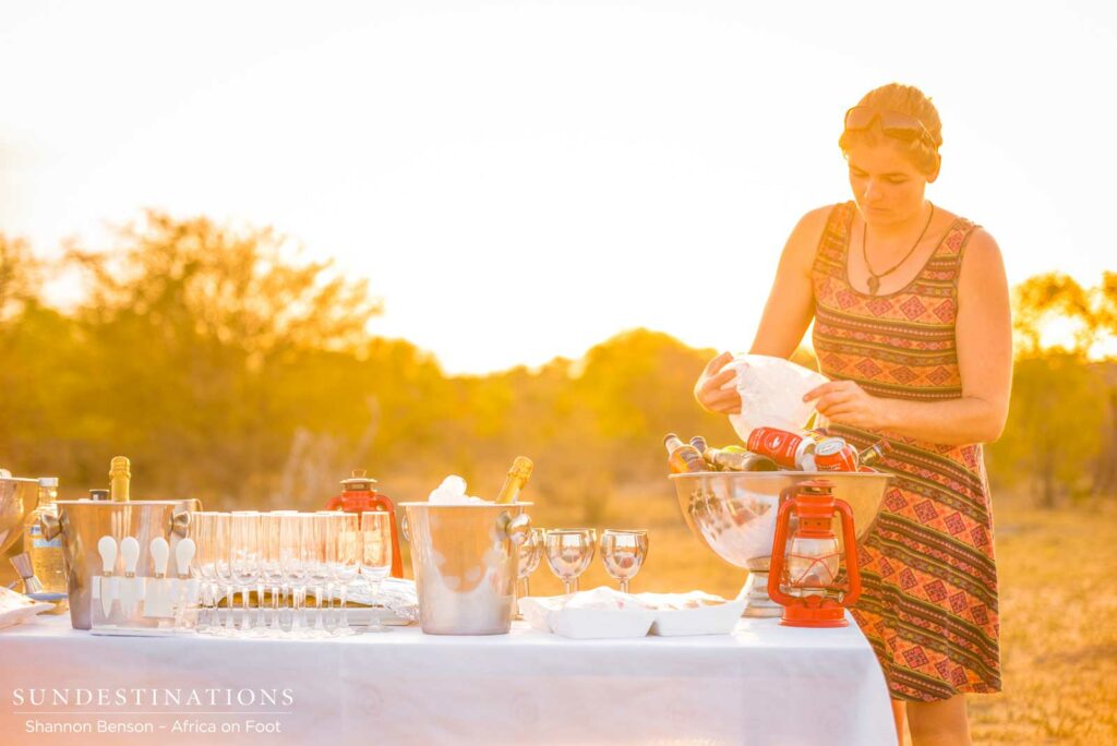 Special sundowners in the bush Special sundowners in the bush