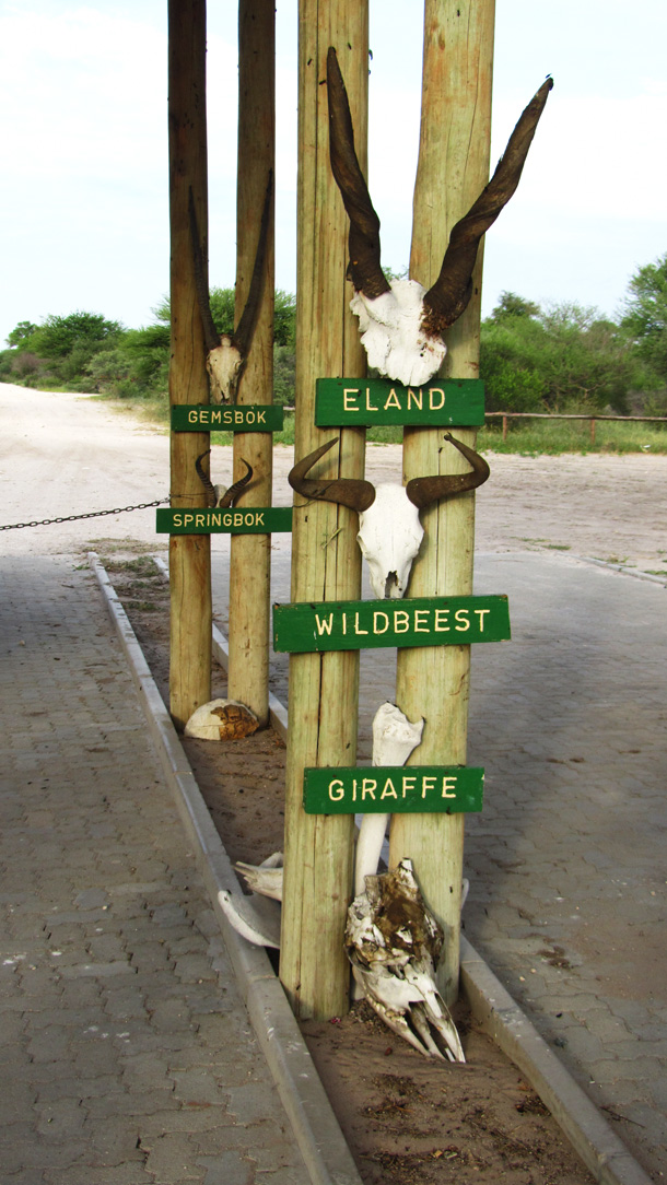 The Central Kalahari Game Reserve Entrance
