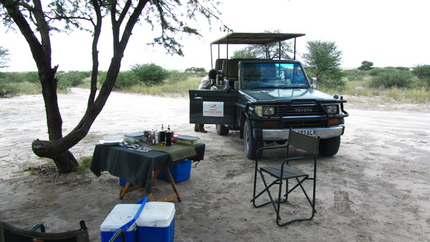Coffee Break in the Central Kalahari