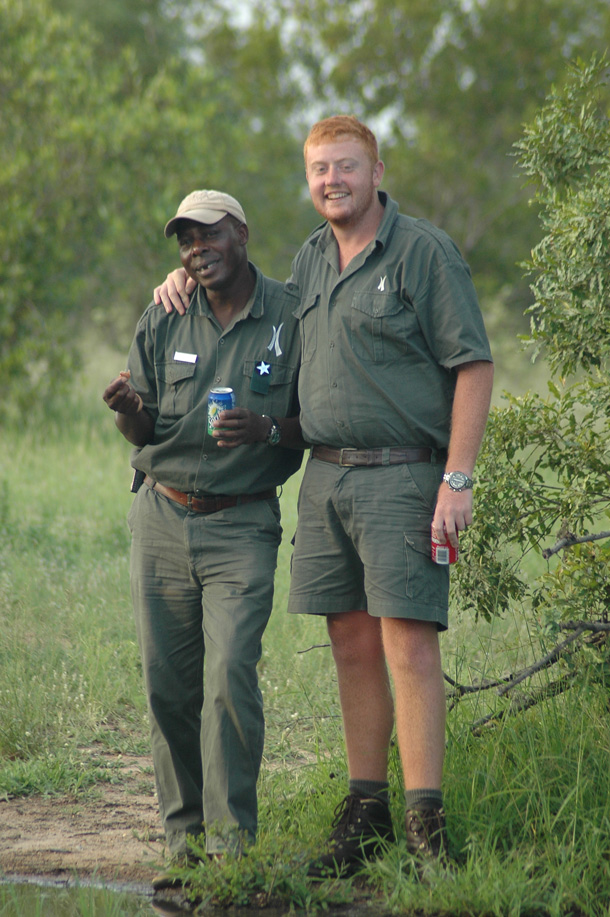 Faffa and Enoch on a Game Drive