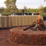 The boma area at nDzuti Camp in the Klaserie