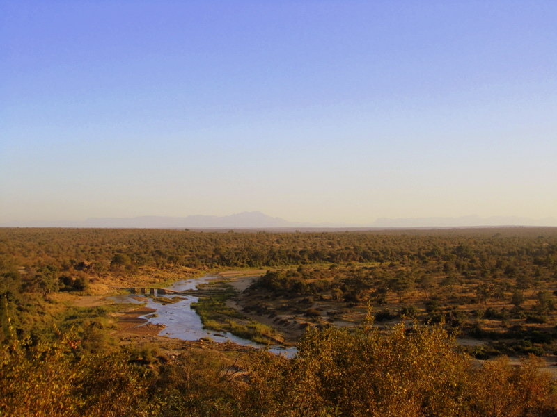 Looking over the Klaserie River on game drive at nDzuti.