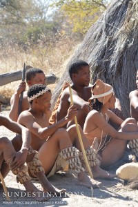 The Bushmen clan at Haina Kalahari Lodge