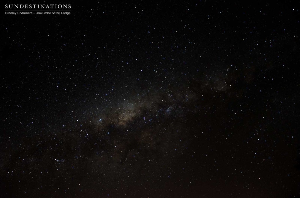 Milky way seen from Umkumbe Safari Lodge