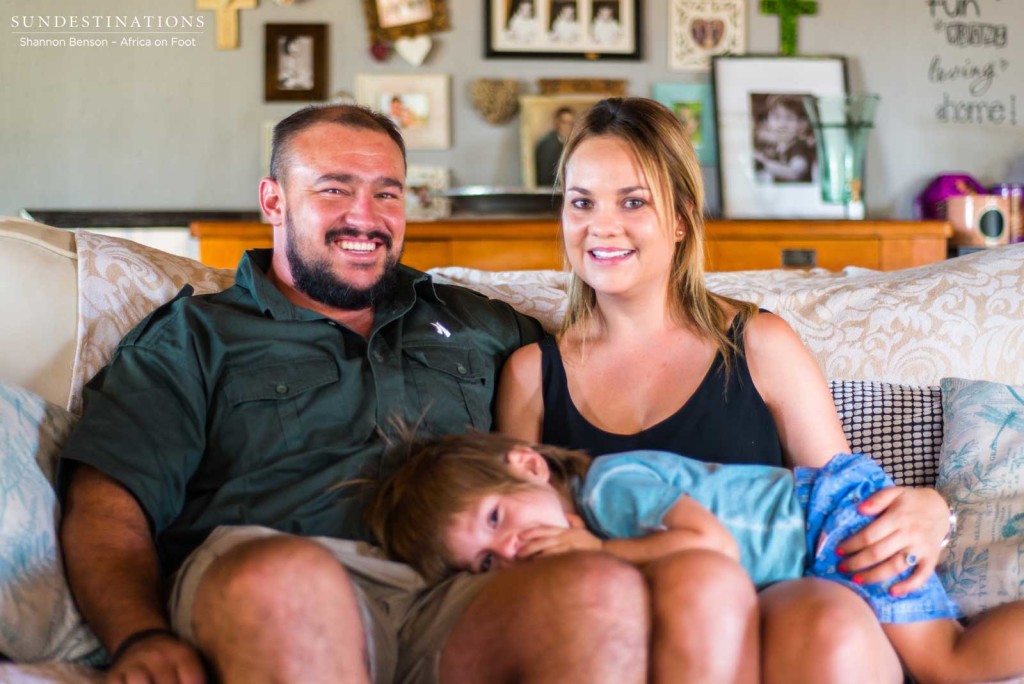 Courteney and Cecilia Blunden with son, Joshua