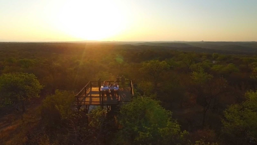 Watching the sunset from Paradise Deck