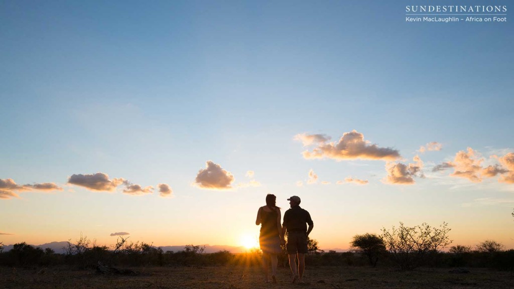 Jen and Greg walking off into the sunset