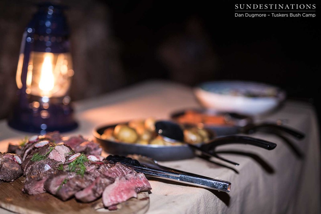 Baobab bush dinner at Tuskers Bush Camp