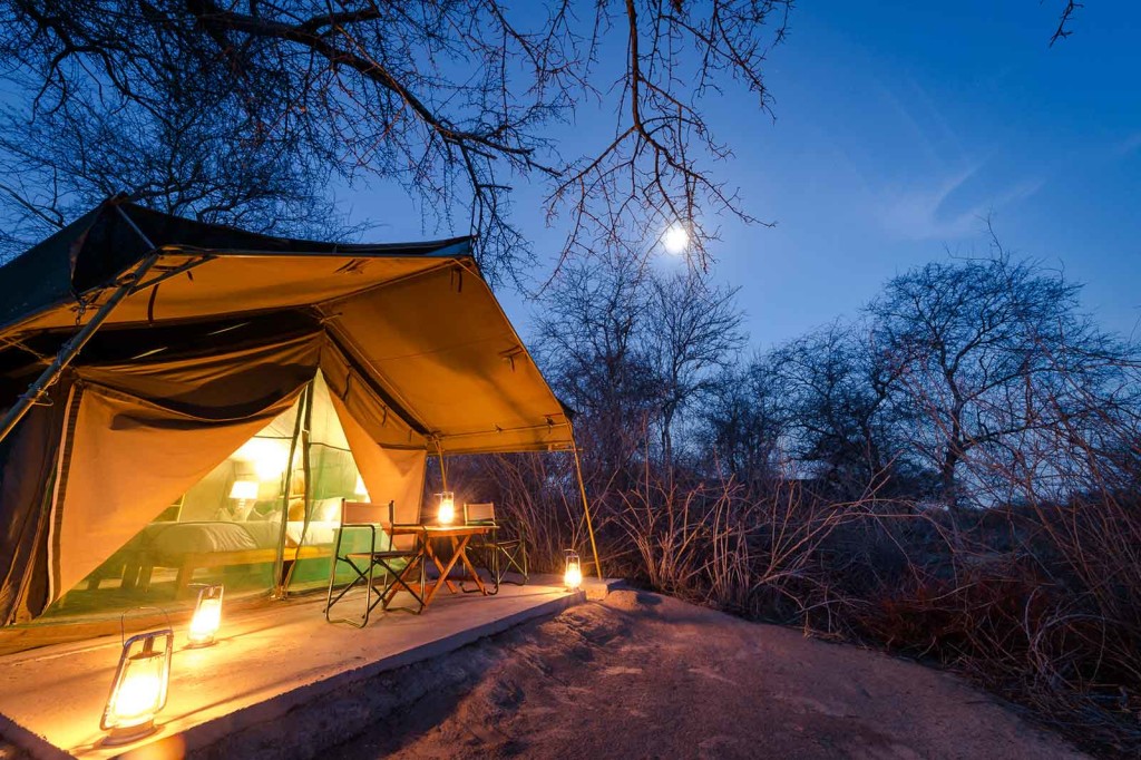 One of the 6 Meru-style Tuskers guest tents