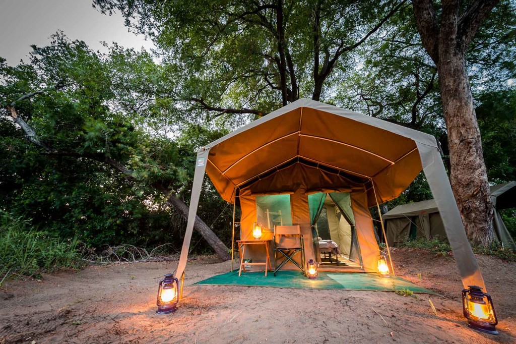 Guest tent at Xobega Island