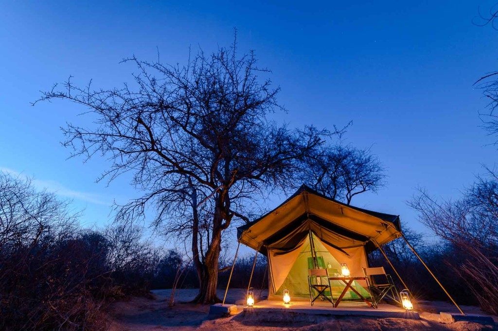 One of the 6 Meru-style Tuskers guest tents