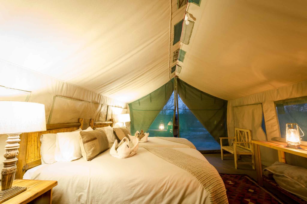 Guest tent interior