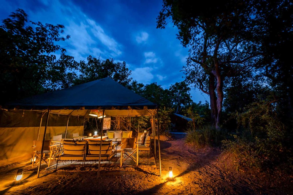 One of the outdoor lounge areas at Xobega