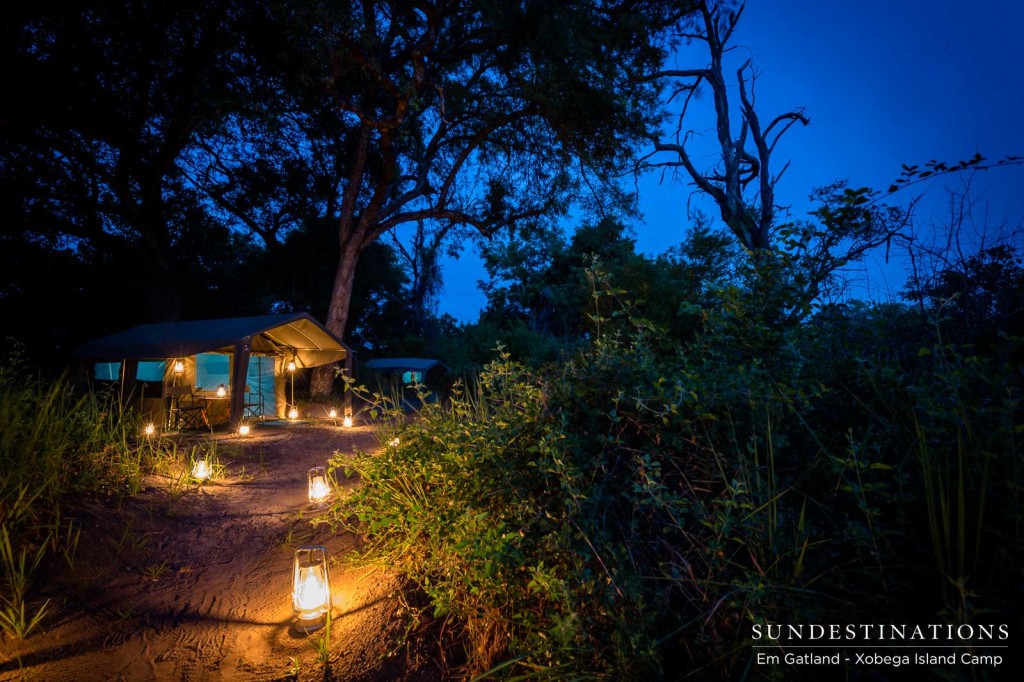 Xobega Island Camp guest tent