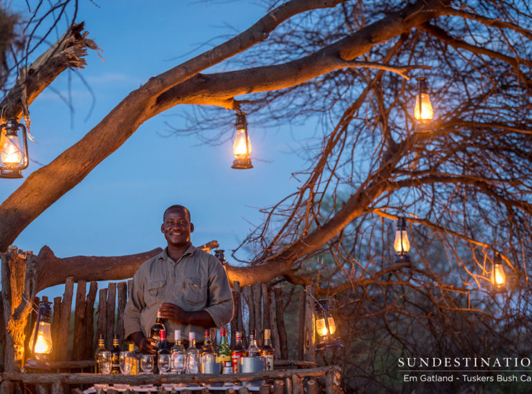 A Tipple at the “Bush Bar” in the midst of no-man’s land…