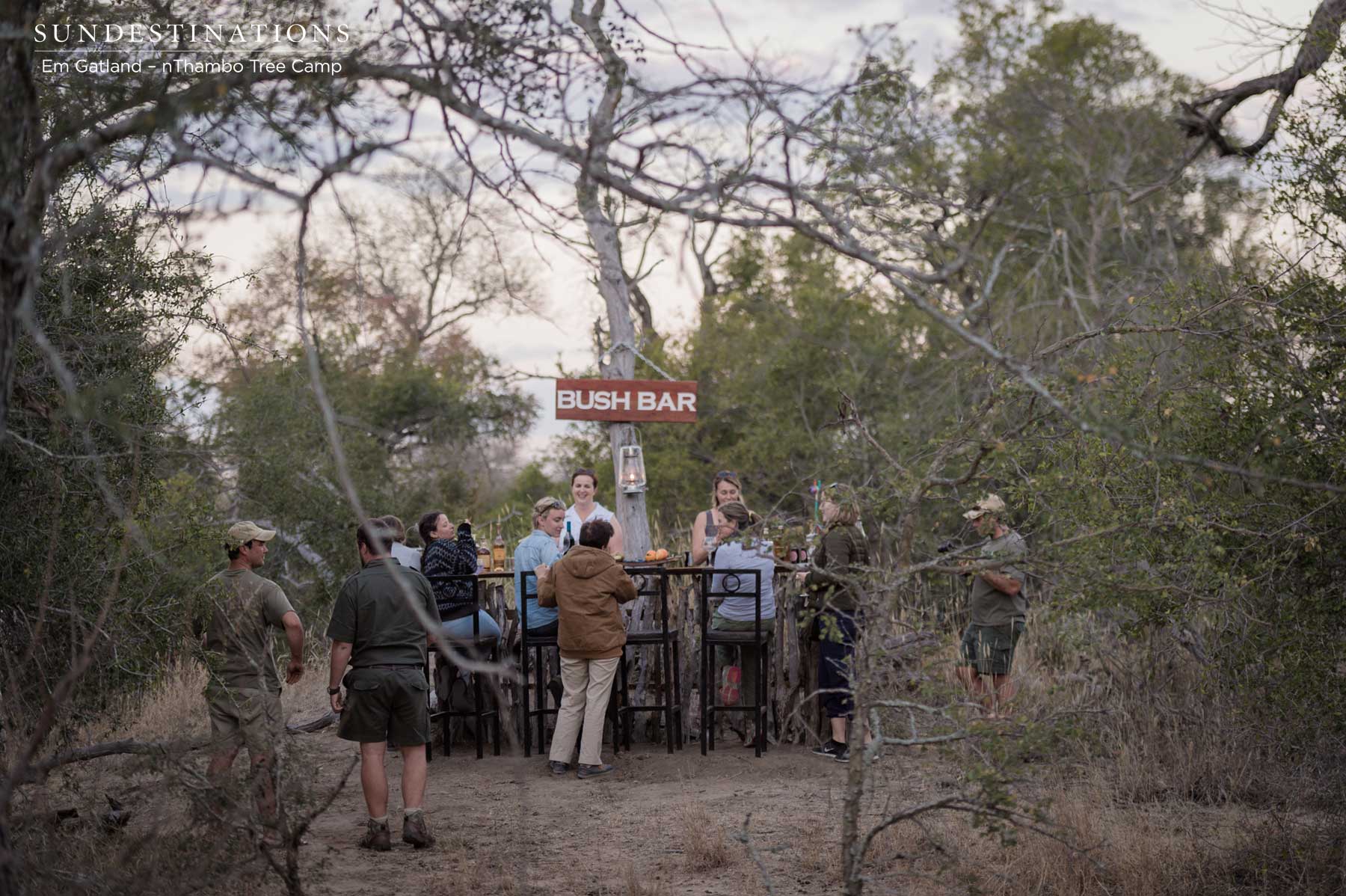 Guests at the Bush Bar