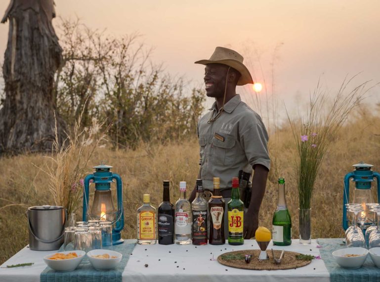 Selinda Spillway Baobab Sundowners at Motswiri Camp