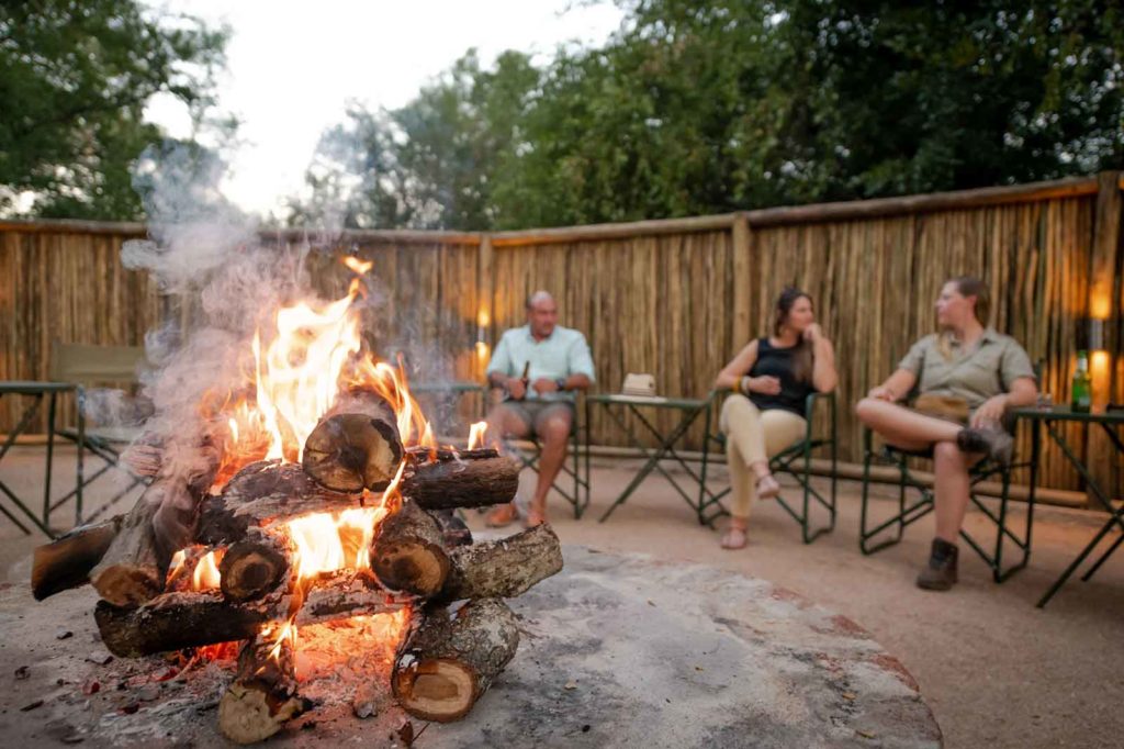 The Boma Area at Umkumbe Bush Lodge