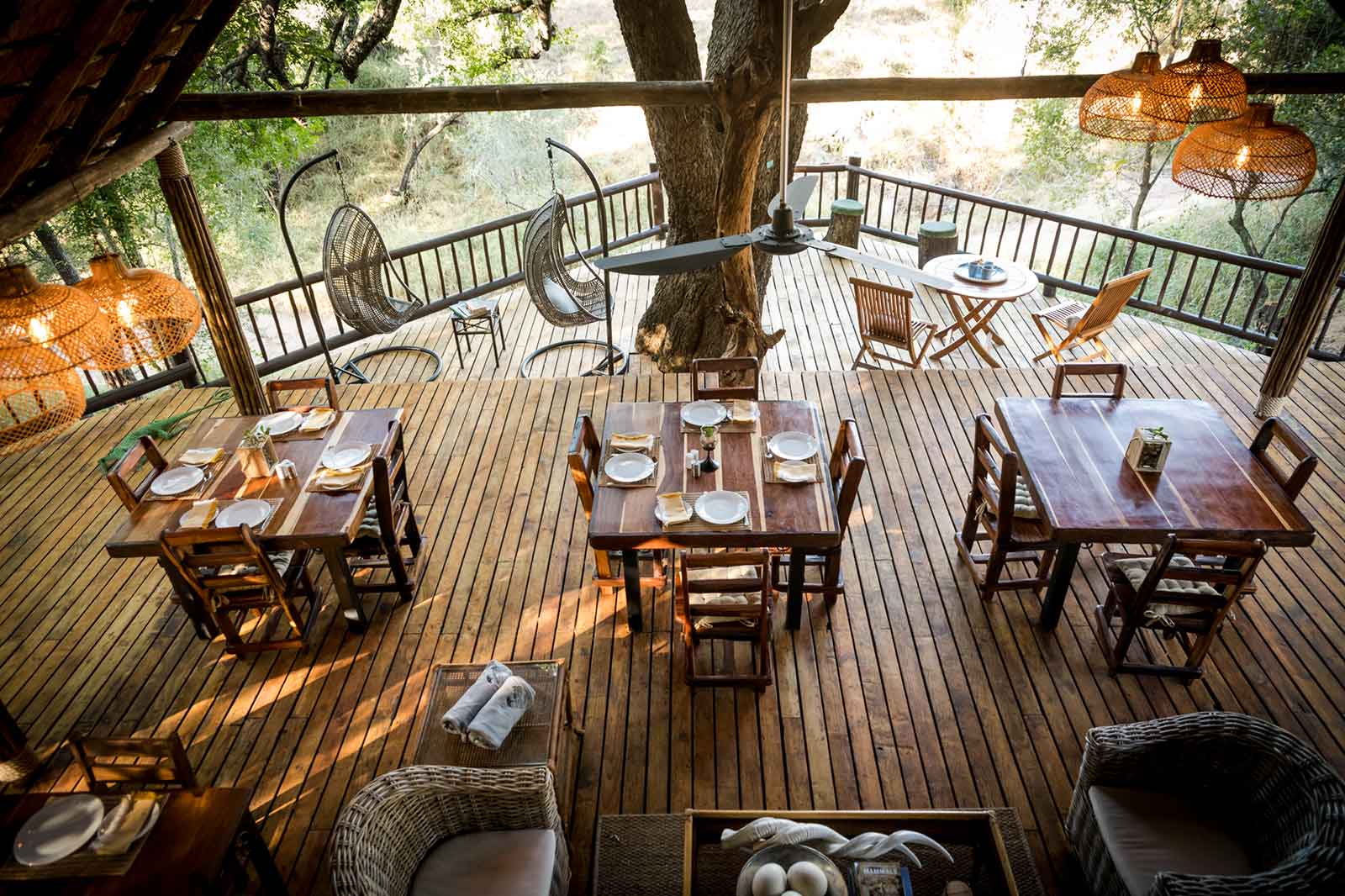 Kruger Bush Lodge Dining