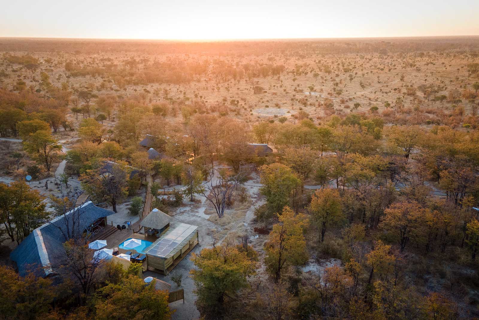 Aerial of Mankwe Tented Retreat