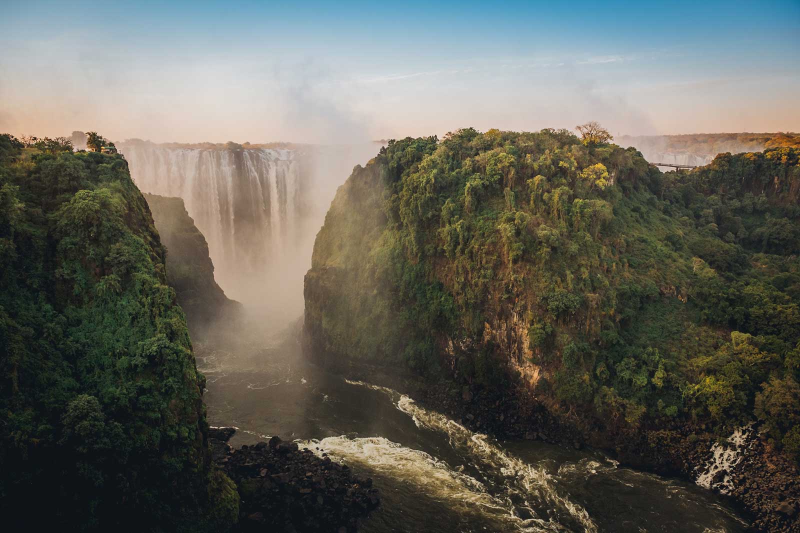 Victoria Falls Zambia Cliffs