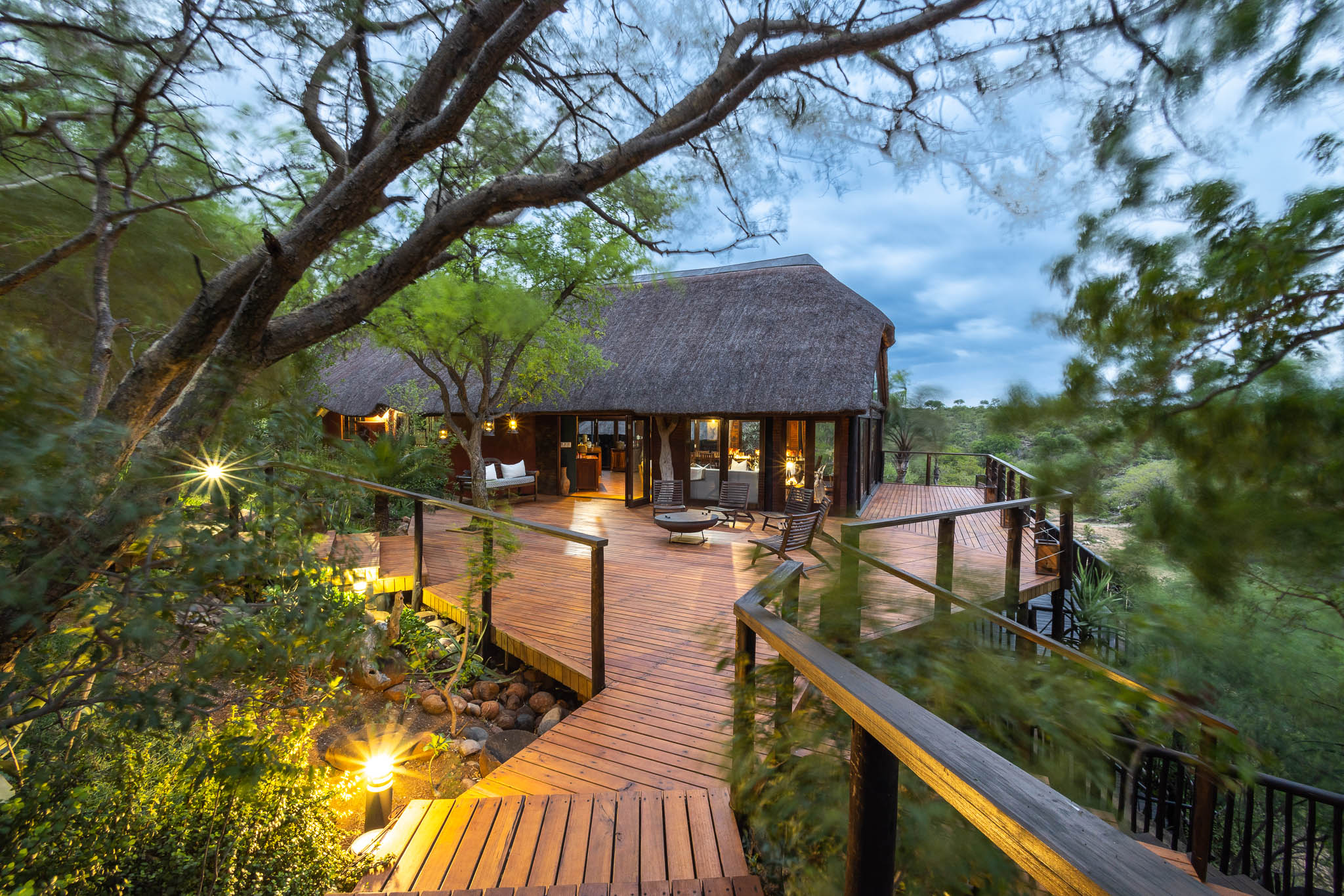 Boma Area and Wooden Viewing Deck