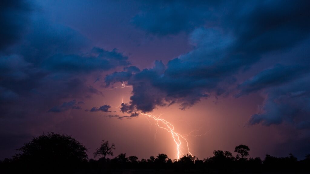 African thunder storm by Kevin maclaughlin