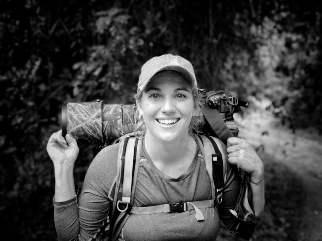 Emma gatland and her camer gear