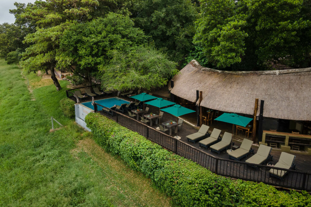 Umkumbe safari lodge aerial view