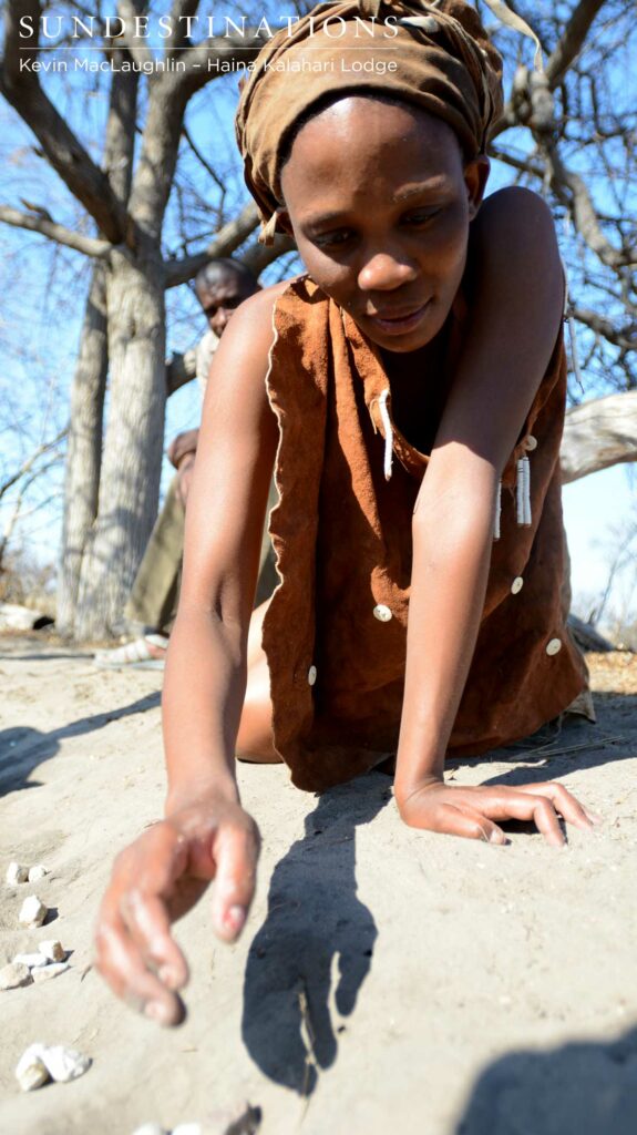 An age-old game invented by the Bushmen is still played by the Kalahari Bushmen today An age-old game invented by the Bushmen is still played by the Kalahari Bushmen today