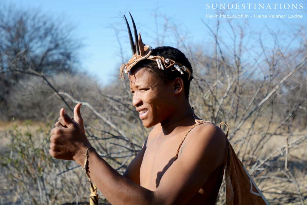 The Haina experience allows guests to learn from the Bushmen The Haina experience allows guests to learn from the Bushmen