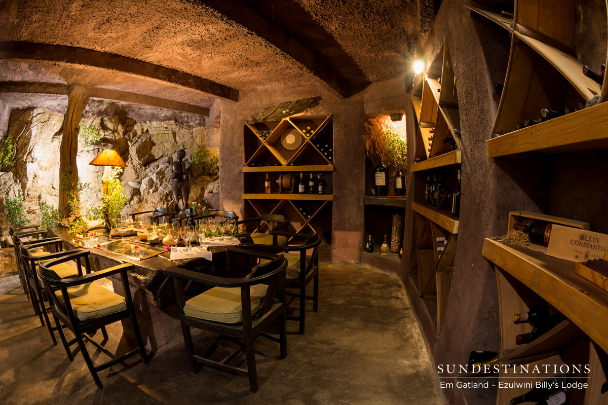 Billy's Lodge Billy's Lodge wine cellar.