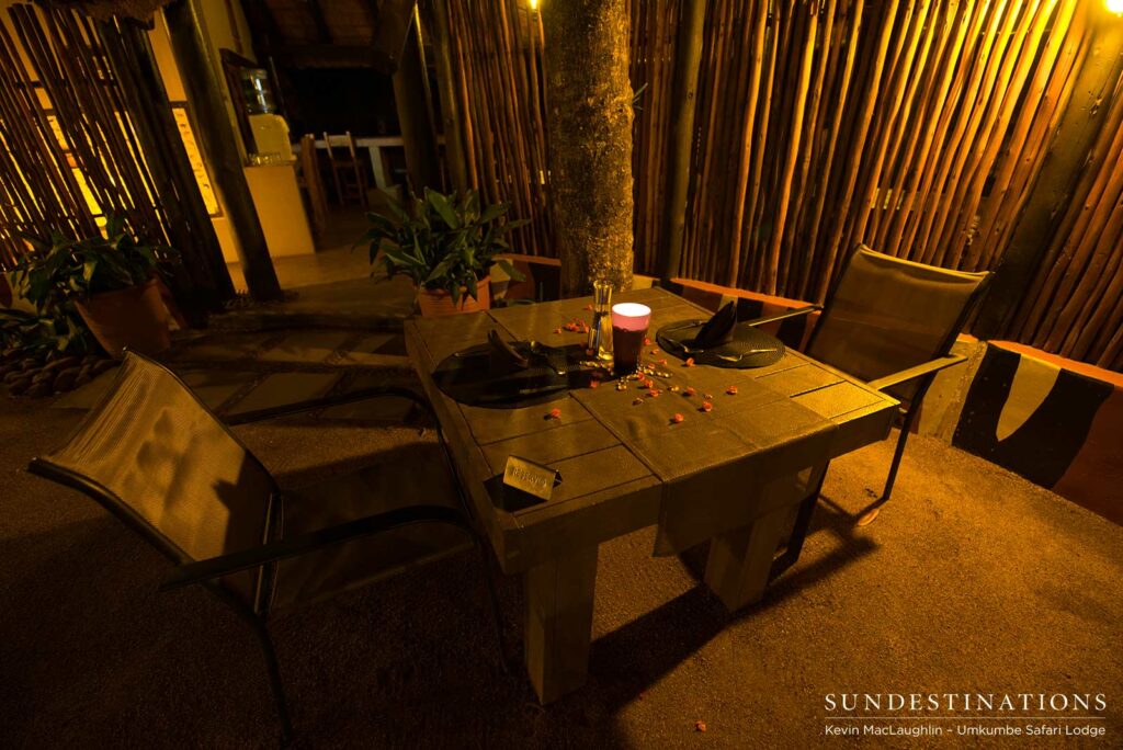 Table for two... The dinner tables are arranged to cater for groups of friends or family individually, keeping things familiar and relaxed Table for two... The dinner tables are arranged to cater for groups of friends or family individually, keeping things familiar and relaxed