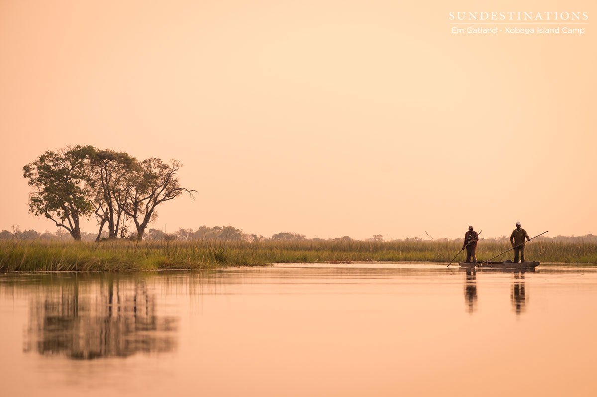 Okavango Delta sunset Okavango Delta sunset