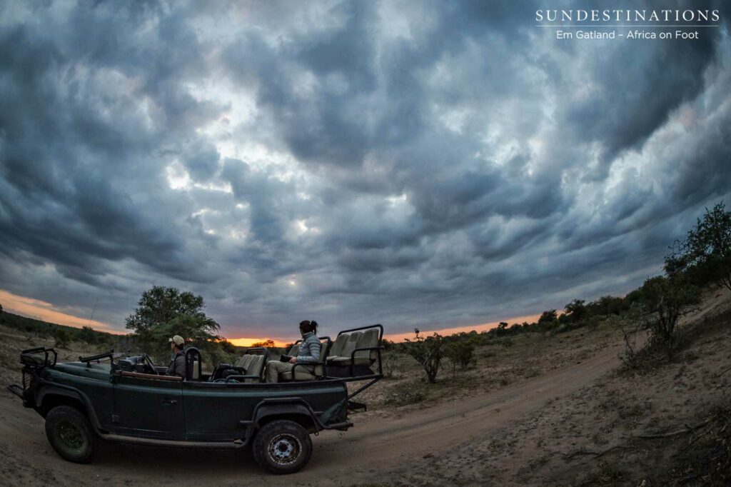 A cloudy sunset in the Klaserie A cloudy sunset in the Klaserie