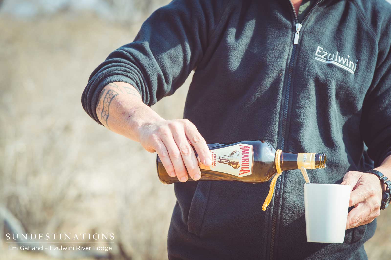 Drinking Amarula on Safari Drinking Amarula on Safari